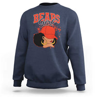 Bears Girl Sweatshirt Sports Fan Team Spirit Black Girls - Wonder Print Shop