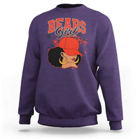 Bears Girl Sweatshirt Sports Fan Team Spirit Black Girls - Wonder Print Shop