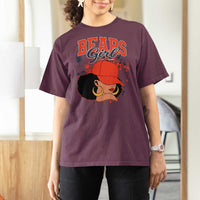 Bears Girl T Shirt For Women Sports Fan Team Spirit Black Girls - Wonder Print Shop
