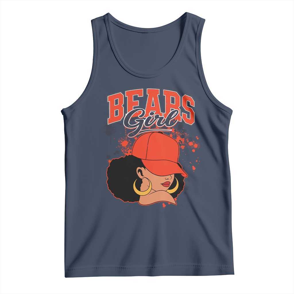 Bears Girl Tank Top Sports Fan Team Spirit Black Girls - Wonder Print Shop