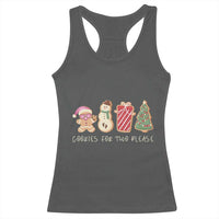 Christmas Pregnancy Announcement Racerback Tank Top Cookies For Two Please Xmas Maternity Gift