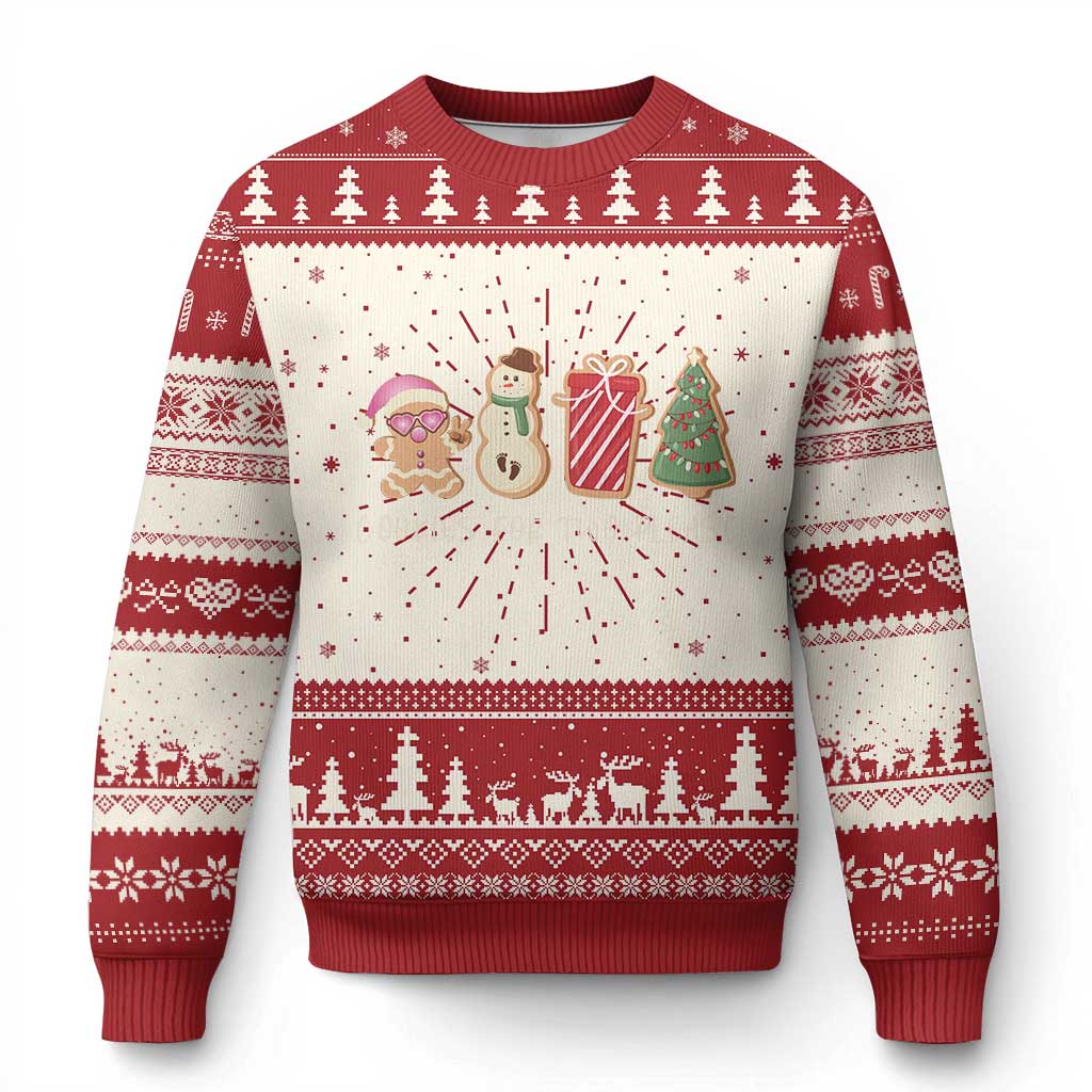 Pregnancy Announcement Ugly Christmas Sweater Cookies For Two Please Xmas Maternity Gift - Wonder Print Shop