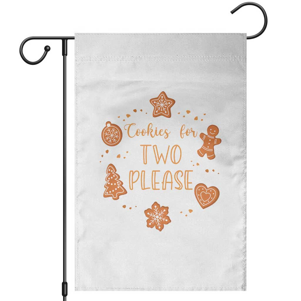 Christmas Pregnant Garden Flag Cookies For Two Please Pregnancy Announcement - Wonder Print Shop