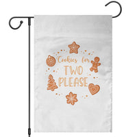 Christmas Pregnant Garden Flag Cookies For Two Please Pregnancy Announcement - Wonder Print Shop