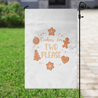 Christmas Pregnant Garden Flag Cookies For Two Please Pregnancy Announcement - Wonder Print Shop