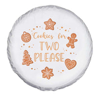 Christmas Pregnant Spare Tire Cover Cookies For Two Please Pregnancy Announcement - Wonder Print Shop