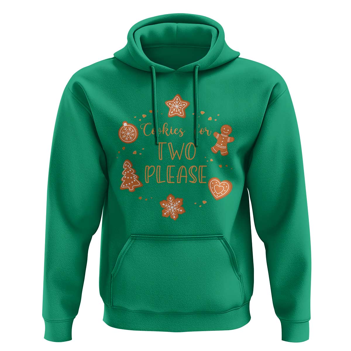 Christmas Pregnant Hoodie Cookies For Two Please Pregnancy Announcement - Wonder Print Shop