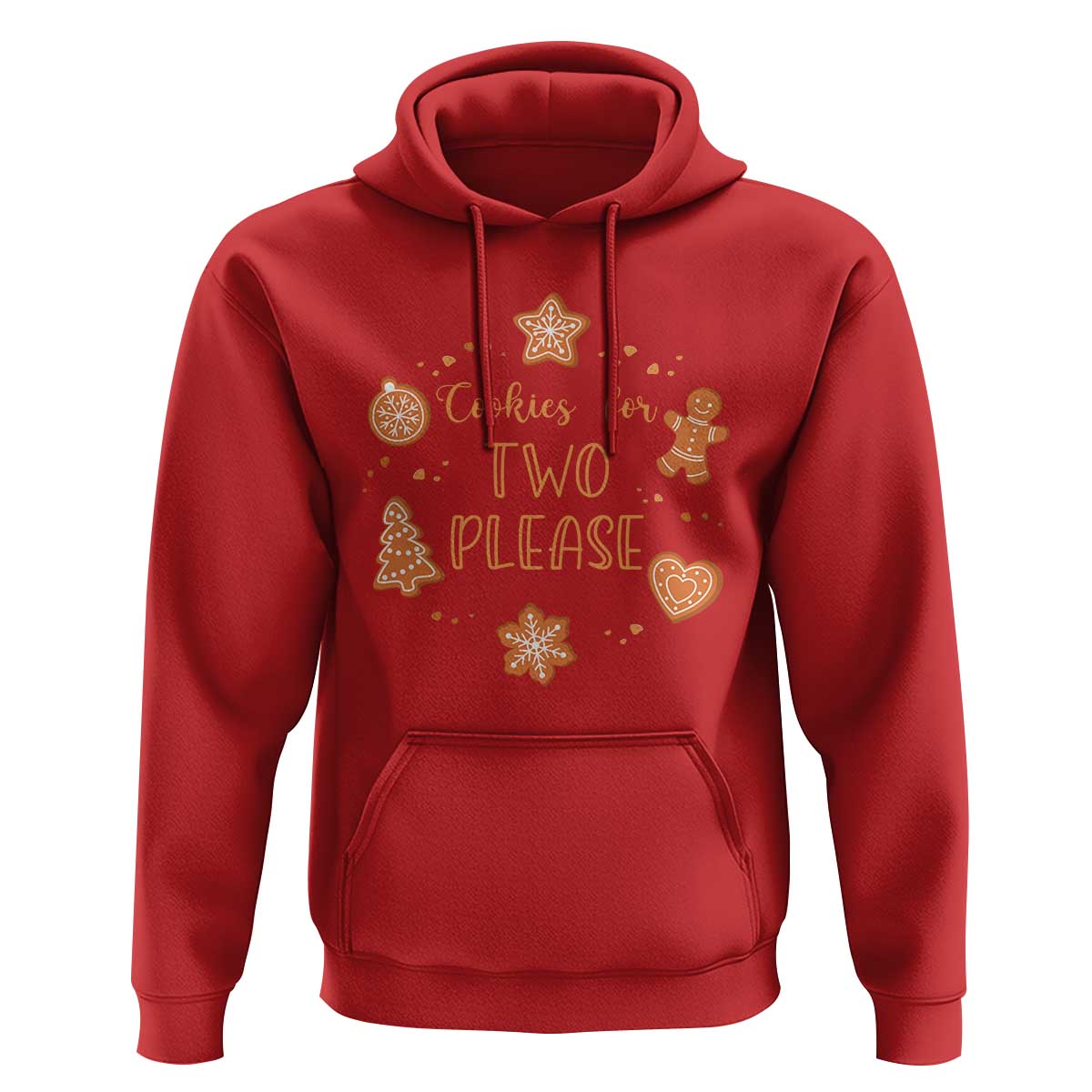 Christmas Pregnant Hoodie Cookies For Two Please Pregnancy Announcement - Wonder Print Shop