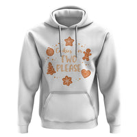 Christmas Pregnant Hoodie Cookies For Two Please Pregnancy Announcement - Wonder Print Shop