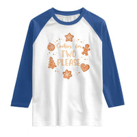 Christmas Pregnant Raglan Shirt Cookies For Two Please Pregnancy Announcement - Wonder Print Shop