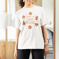 Christmas Pregnant T Shirt For Women Cookies For Two Please Pregnancy Announcement - Wonder Print Shop