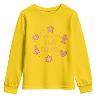 Christmas Pregnant Youth Sweatshirt Cookies For Two Please Pregnancy Announcement - Wonder Print Shop