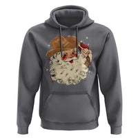 Christmas Cowboy Hoodie Santa Claus Merry Xmas Vintage 90s Western Country