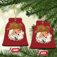 Cowboy Christmas Ornament Santa Claus Vintage 90s Western Country Music Outfit - Wonder Print Shop
