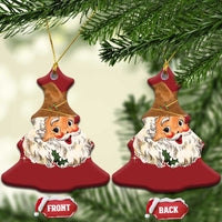 Cowboy Christmas Ornament Santa Claus Vintage 90s Western Country Music Outfit - Wonder Print Shop