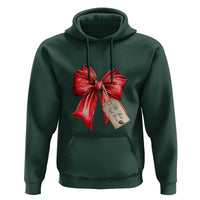 Christmas Pregnancy Announcement Hoodie Coquette Bow Xmas Maternity Gift