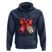 Christmas Pregnancy Announcement Hoodie Coquette Bow Xmas Maternity Gift