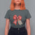 Christmas Pregnancy Announcement T Shirt For Women Coquette Bow Xmas Maternity Gift - Wonder Print Shop