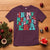 Christmas Pregnancy Announcement T Shirt Merry & Pregnant Era Cute Groovy Christmas Holiday Xmas - Wonder Print Shop