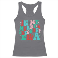 Christmas Pregnancy Announcement Racerback Tank Top Merry & Pregnant Era Cute Groovy Christmas Holiday Xmas