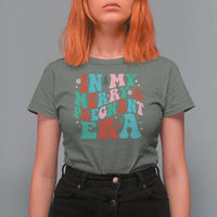 Christmas Pregnancy Announcement T Shirt For Women Merry & Pregnant Era Cute Groovy Christmas Holiday Xmas - Wonder Print Shop