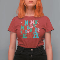 Christmas Pregnancy Announcement T Shirt For Women Merry & Pregnant Era Cute Groovy Christmas Holiday Xmas - Wonder Print Shop