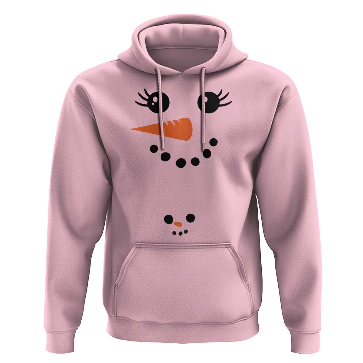Christmas Pregnancy Announcement Hoodie Snowman Face Xmas Maternity Gift