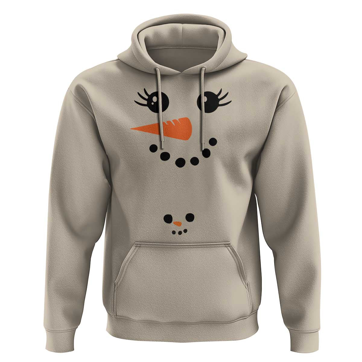 Christmas Pregnancy Announcement Hoodie Snowman Face Xmas Maternity Gift