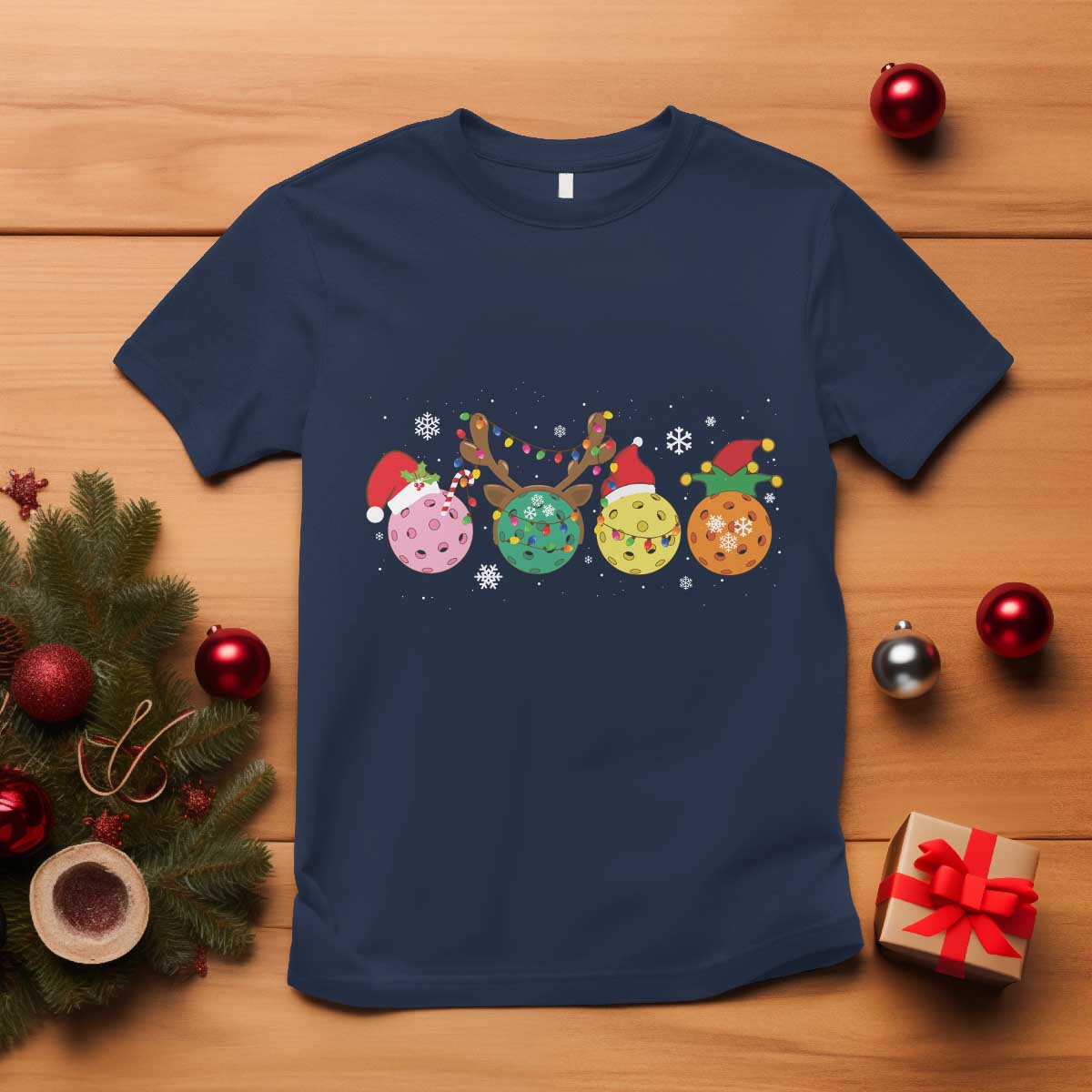 Funny Pickleball Lover Christmas T Shirt - Wonder Print Shop