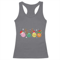Funny Pickleball Lover Christmas Racerback Tank Top