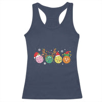 Funny Pickleball Lover Christmas Racerback Tank Top