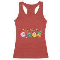 Funny Pickleball Lover Christmas Racerback Tank Top