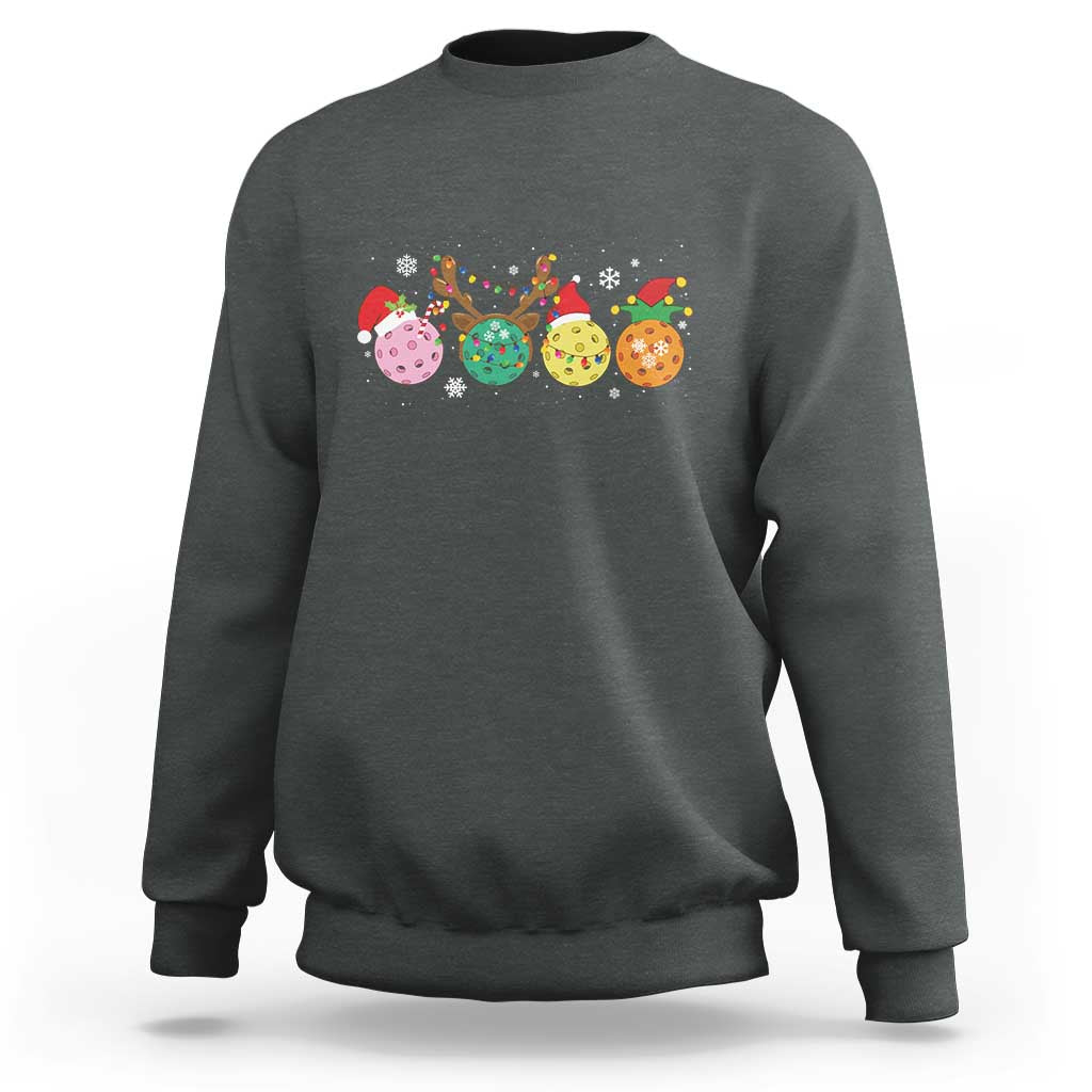 Funny Pickleball Lover Christmas Sweatshirt - Wonder Print Shop