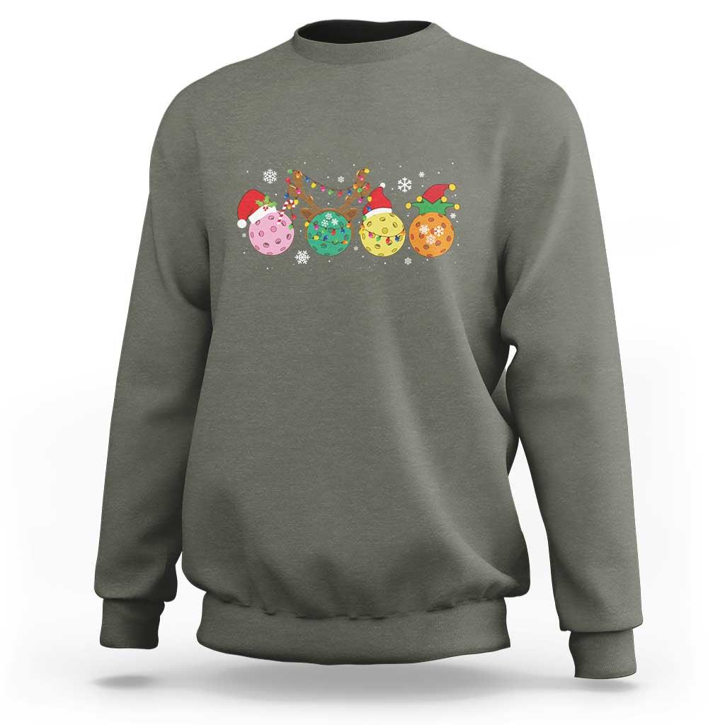 Funny Pickleball Lover Christmas Sweatshirt - Wonder Print Shop