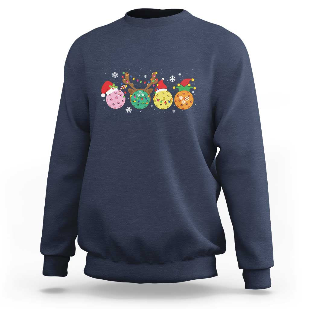 Funny Pickleball Lover Christmas Sweatshirt - Wonder Print Shop