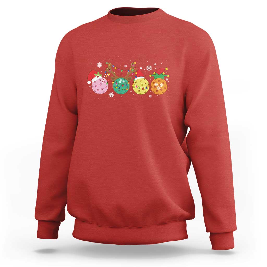 Funny Pickleball Lover Christmas Sweatshirt - Wonder Print Shop