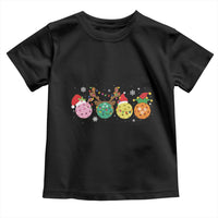 Funny Pickleball Lover Christmas Toddler T Shirt