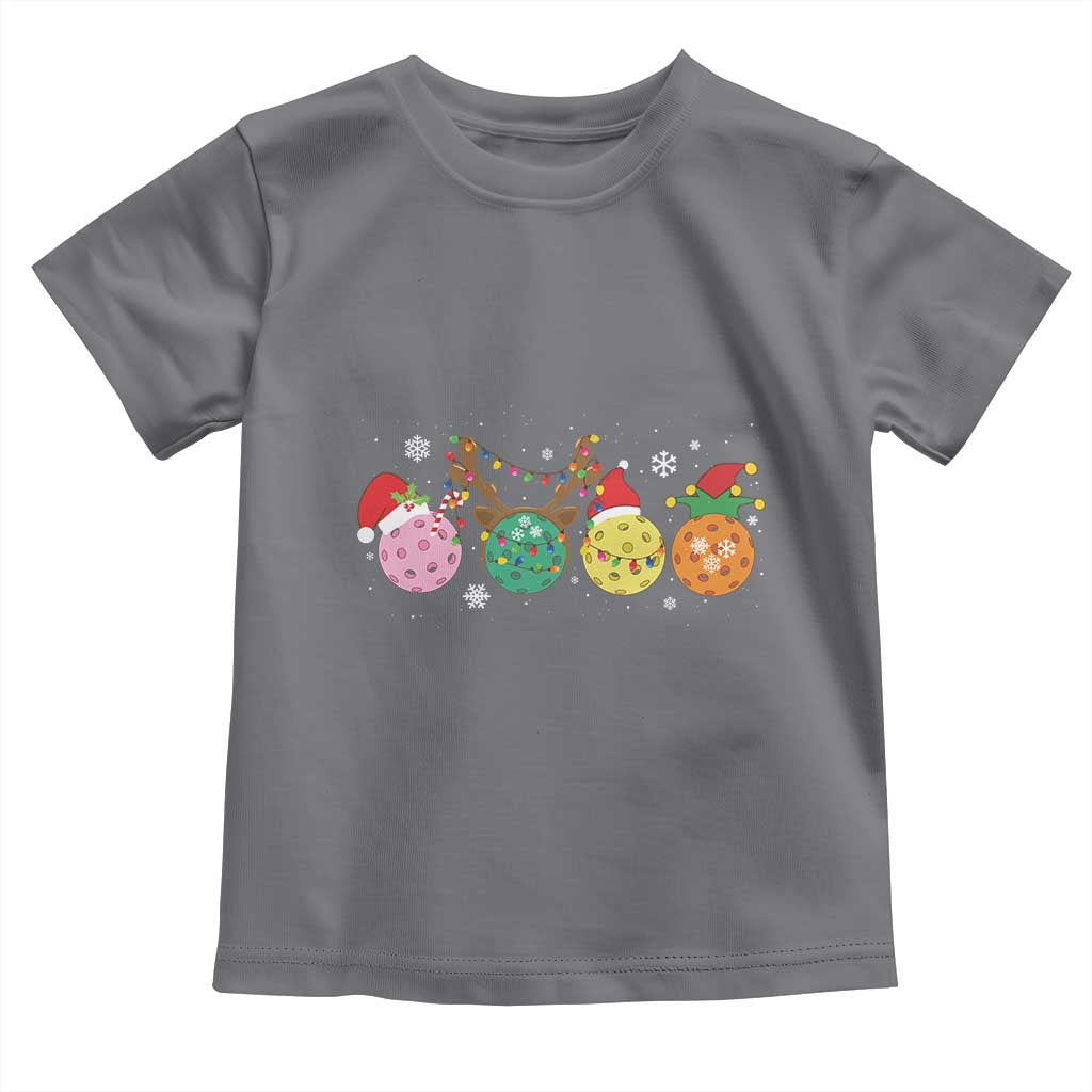 Funny Pickleball Lover Christmas Toddler T Shirt