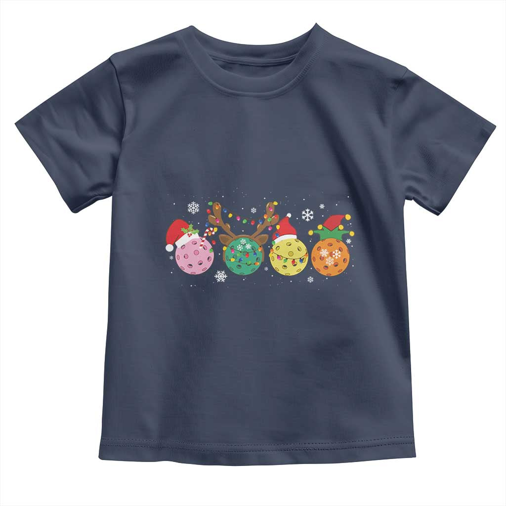 Funny Pickleball Lover Christmas Toddler T Shirt