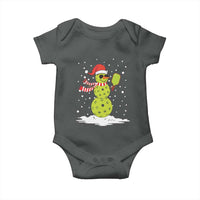 Pickleball Christmas Baby Onesie Santa Hat Snowman Xmas