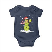 Pickleball Christmas Baby Onesie Santa Hat Snowman Xmas