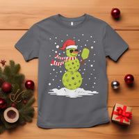 Pickleball Christmas T Shirt Santa Hat Snowman Xmas - Wonder Print Shop