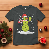 Pickleball Christmas T Shirt Santa Hat Snowman Xmas - Wonder Print Shop