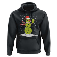 Pickleball Christmas Hoodie Santa Hat Snowman Xmas