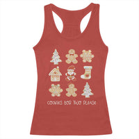 Christmas Pregnancy Announcement Racerback Tank Top Cookies For Two Please Maternity Gift