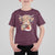 Christmas Cow T Shirt For Kid Highland Cow Lights Santa Hats Farm Xmas - Wonder Print Shop