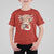 Christmas Cow T Shirt For Kid Highland Cow Lights Santa Hats Farm Xmas - Wonder Print Shop