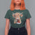 Christmas Cow T Shirt For Women Highland Cow Lights Santa Hats Farm Xmas - Wonder Print Shop