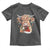 Christmas Cow Toddler T Shirt Highland Cow Lights Santa Hats Farm Xmas