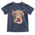 Christmas Cow Toddler T Shirt Highland Cow Lights Santa Hats Farm Xmas